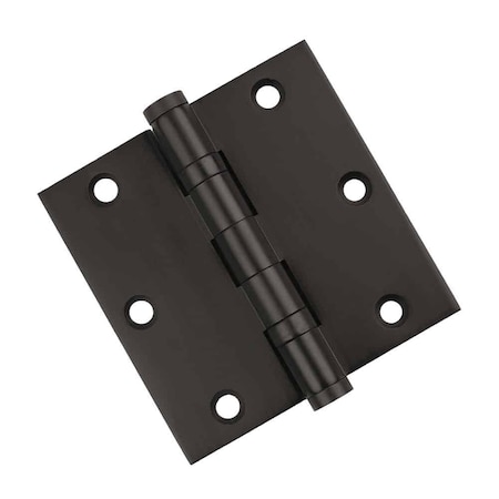 Embassy 3-1/2 x 3-1/2 Solid Brass Ball Bearing Hinge, Oil Rubbed Bronze Finish 3535BBUS10B-1